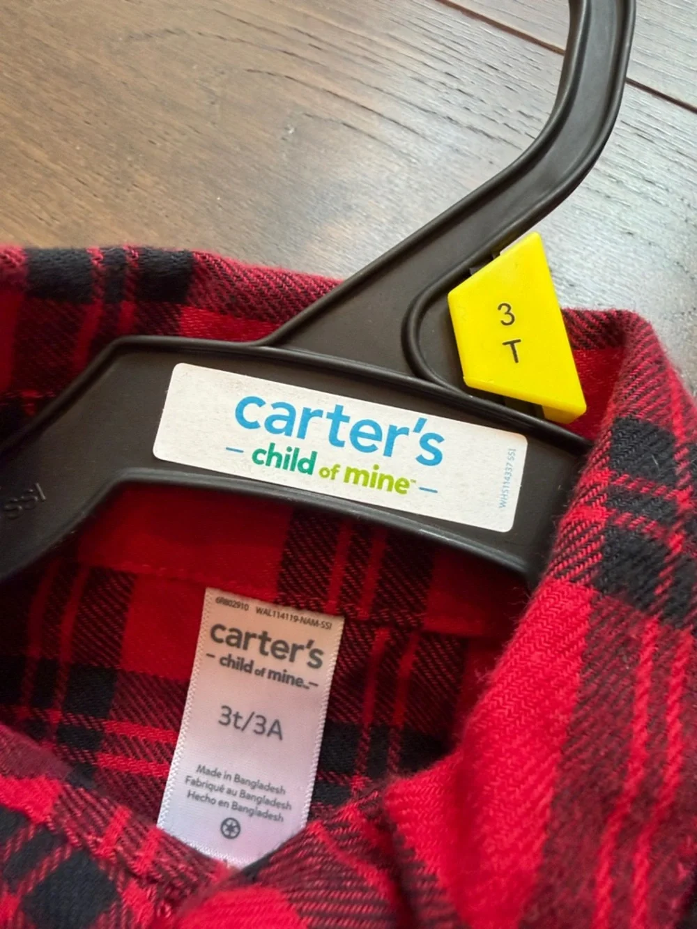 Carter’s 2 Piece Set in Plaid Size 3T - NWT - C16-047